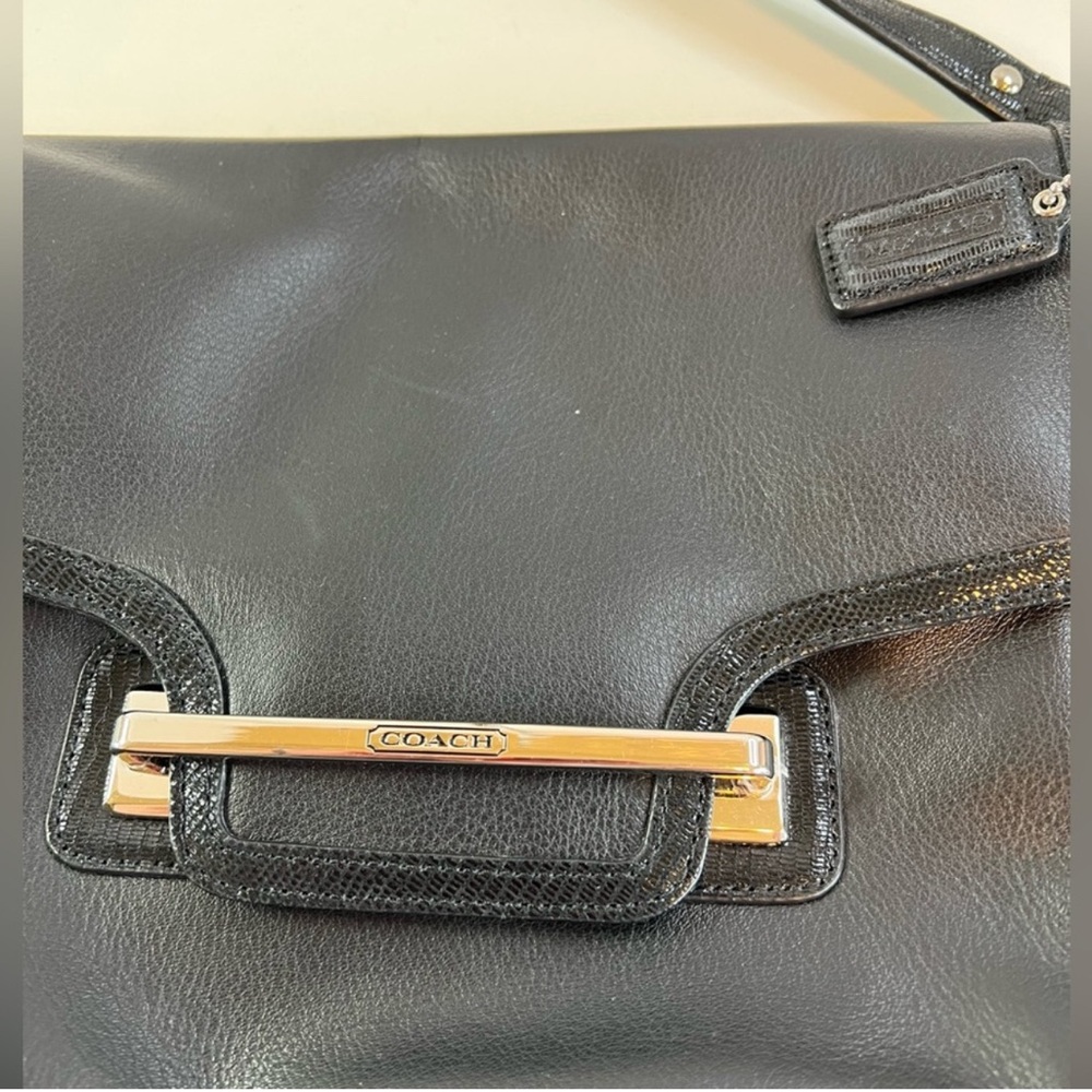 Coach Black Leather Shoulder Bag